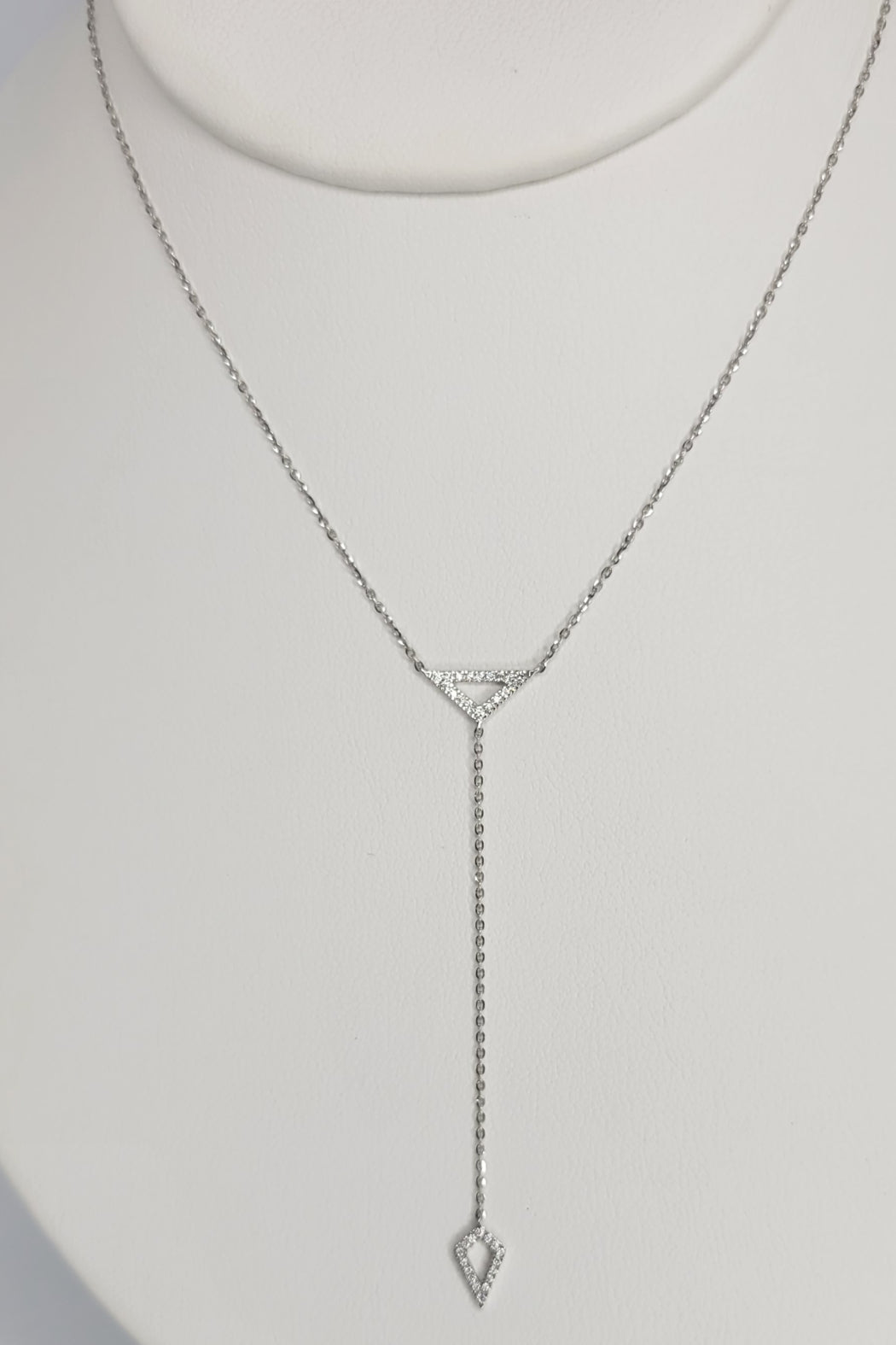 14kt White Gold Diamond Necklace