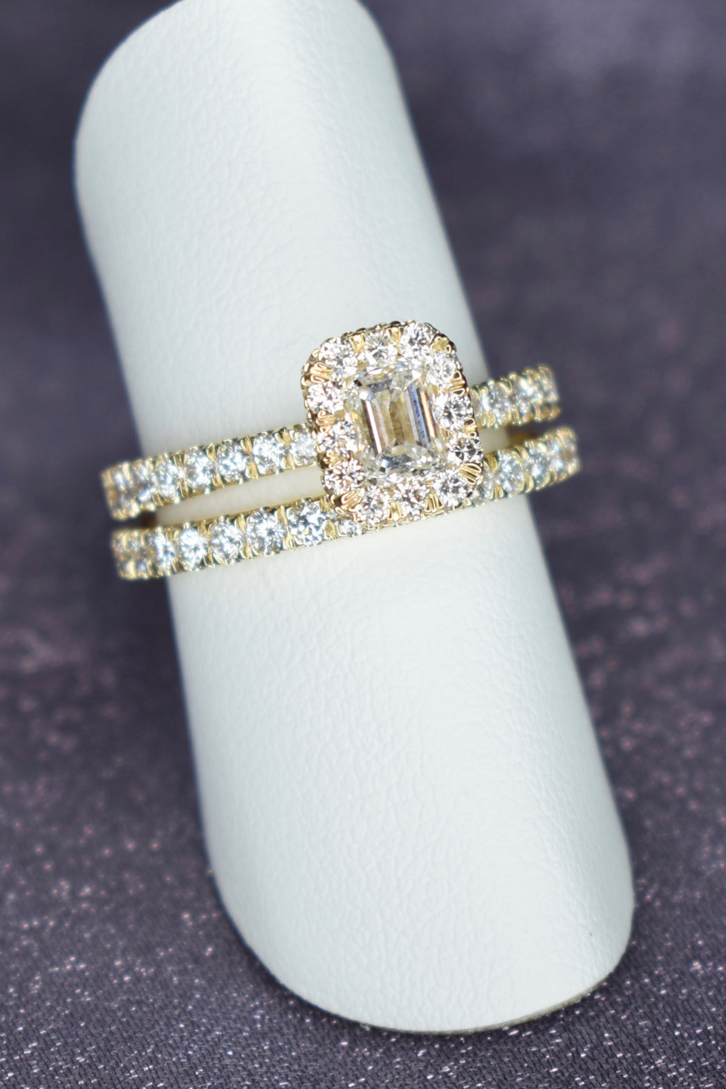 14kt Y/Gold Diam(1.90ctt) Wedding Set