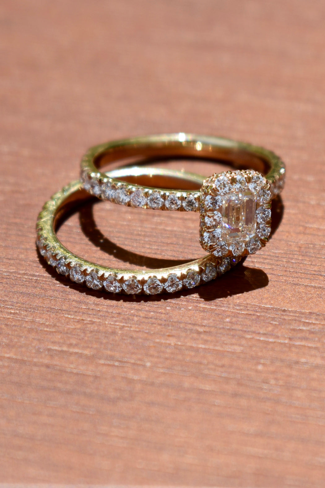 14kt Y/Gold Diam(1.90ctt) Wedding Set