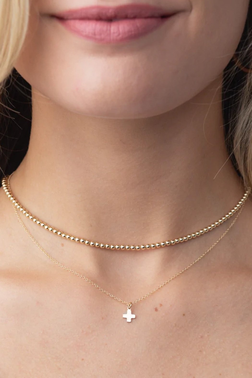 15" Choker 3MM Bead Necklace