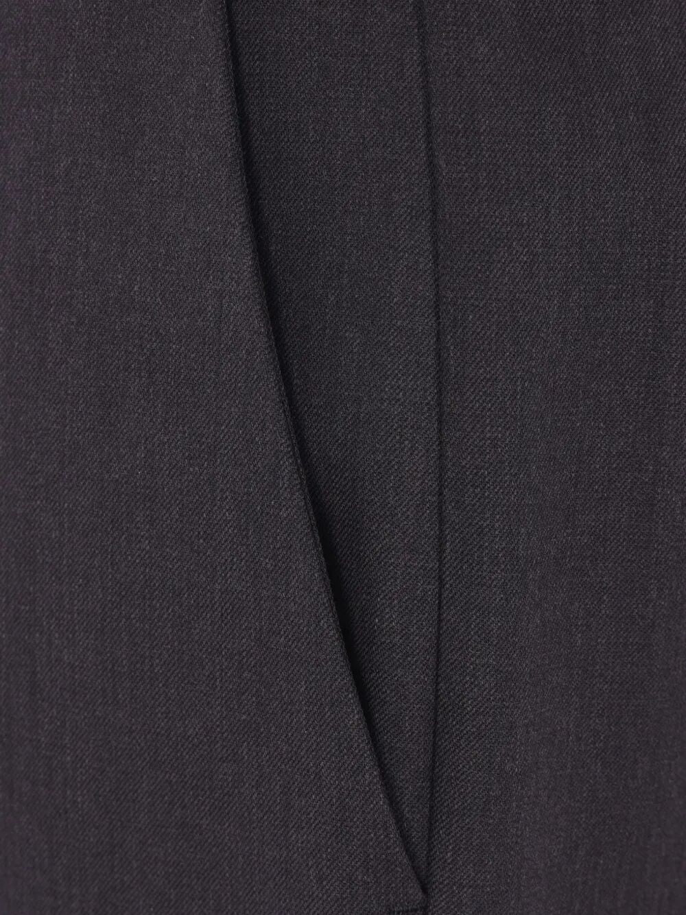 Prada Women Safety-Pin Detail Wool Trousers