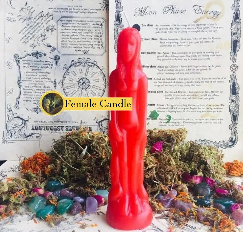 Female and Male Figurine Candles