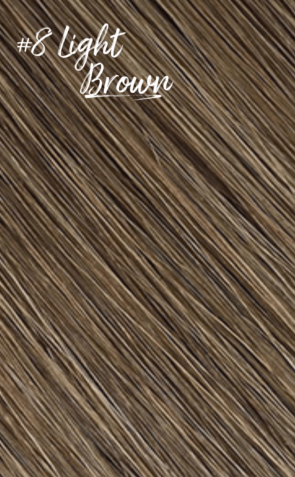 Professional Hand Tied Weft Hair Extensions #8 Light Brown
