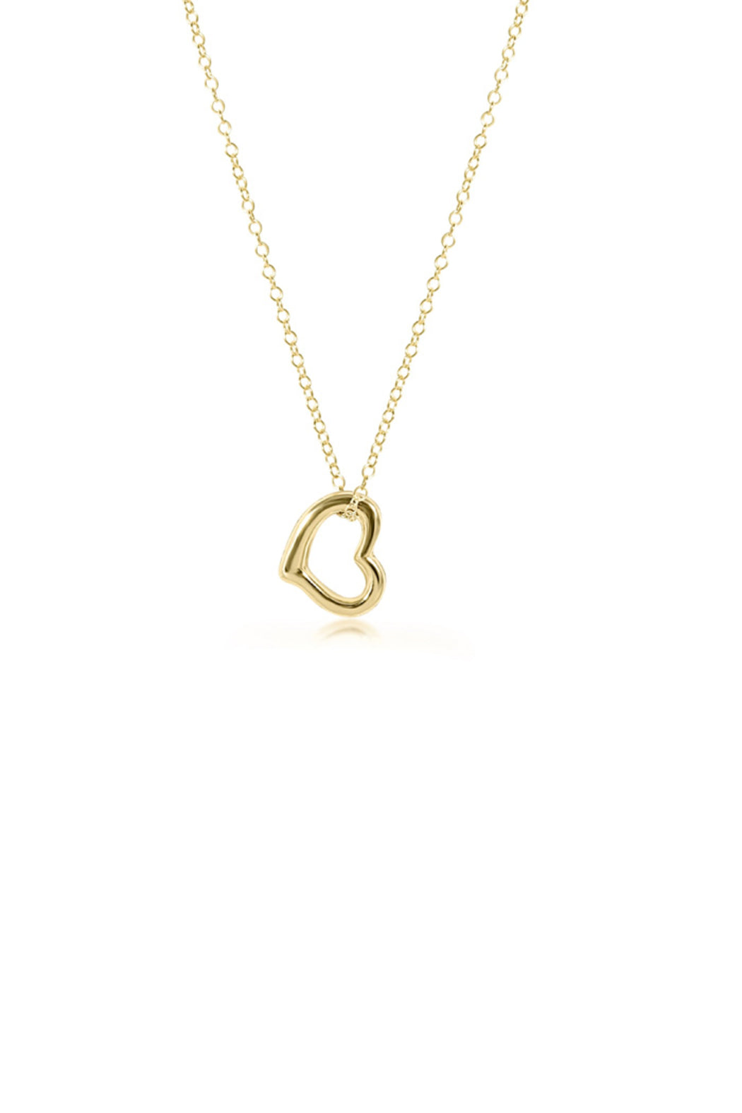 16" Love Gold Charm Necklace
