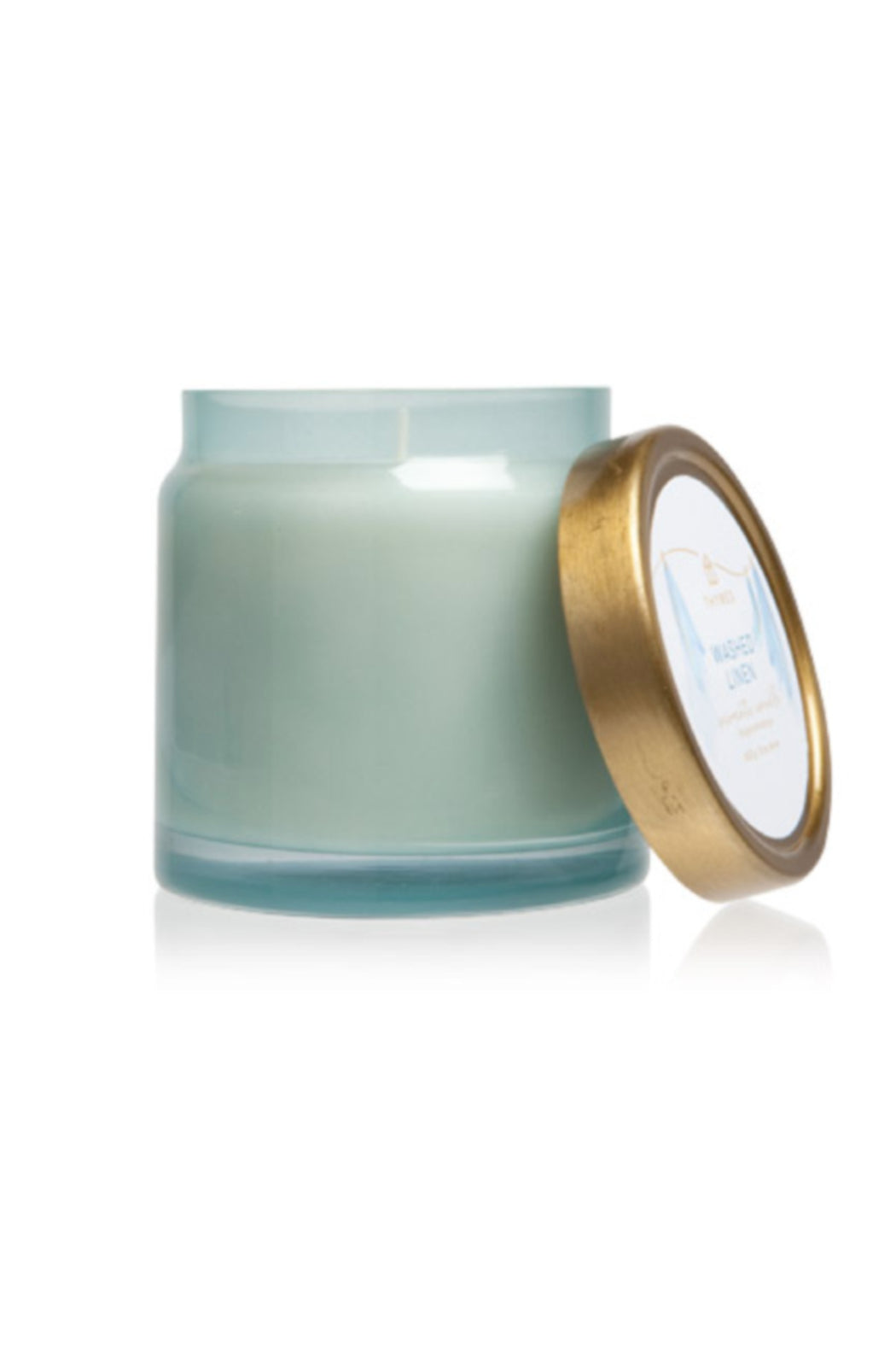 16 OZ WASHED LINEN GLASS JAR CANDLE