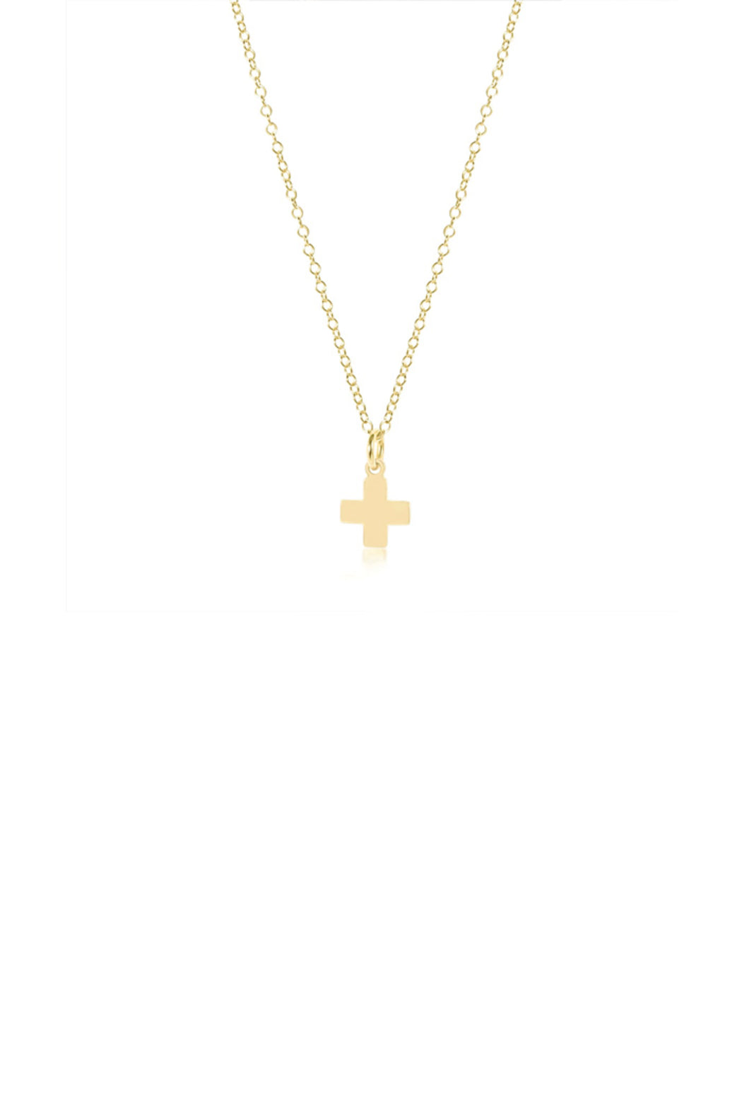 16" Signature Cross Charm Necklace
