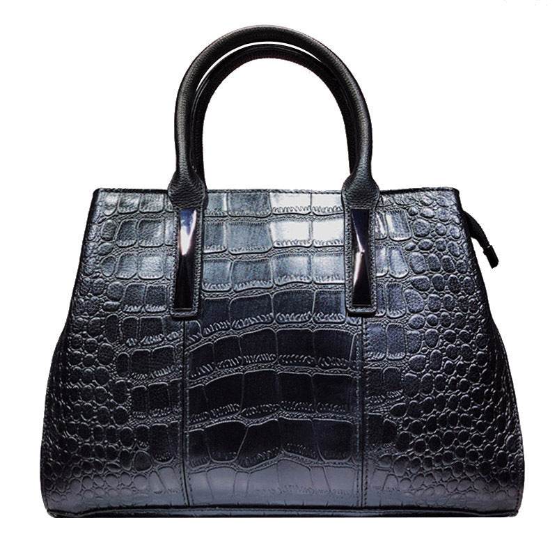 Ladies Leather Crocodile Pattern Women Handbag