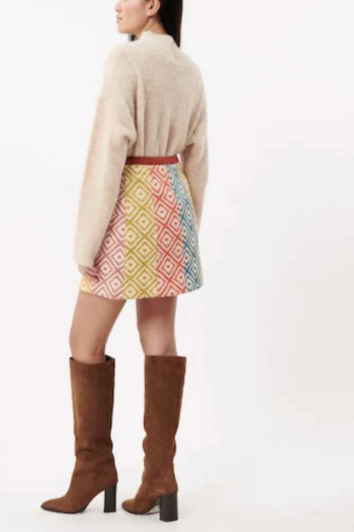 "Salome" Geometric Skirt