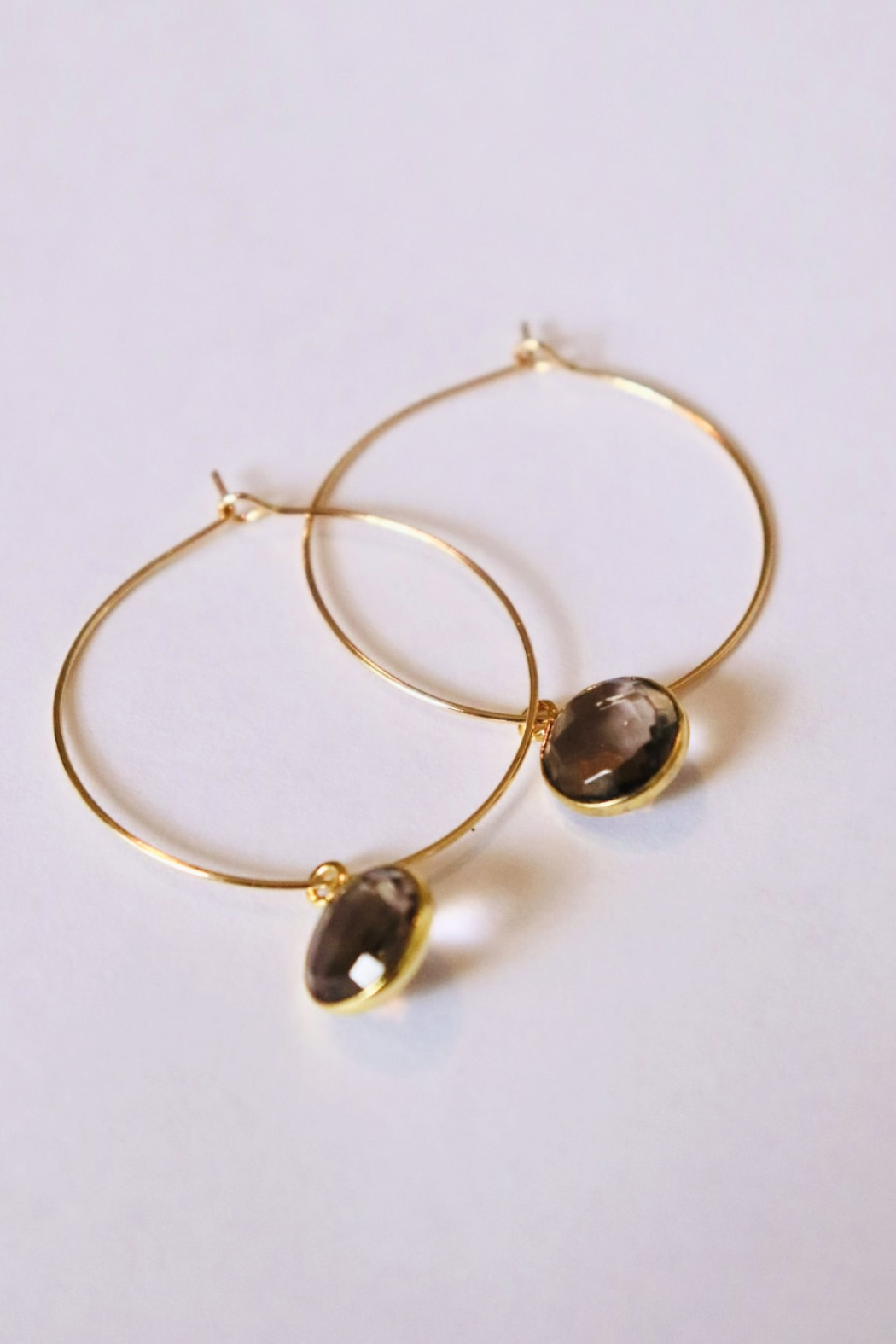 1" Mini Hoops ~ Round Gem-MD