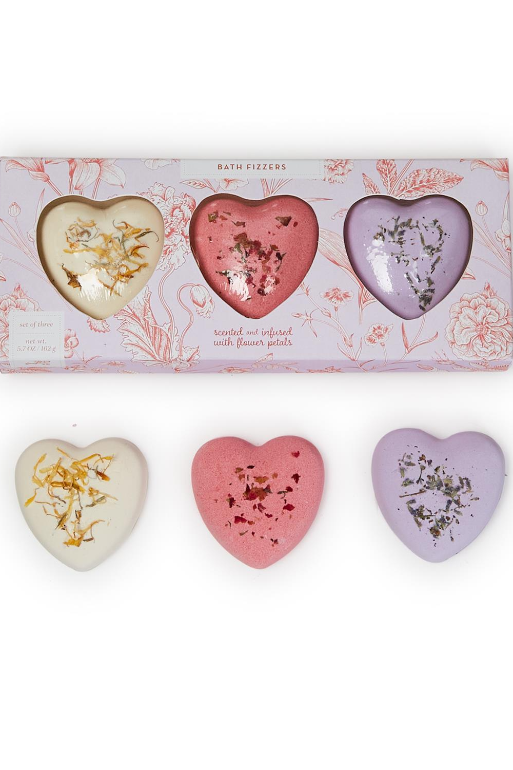Set/3 Heart Bath Fizzers