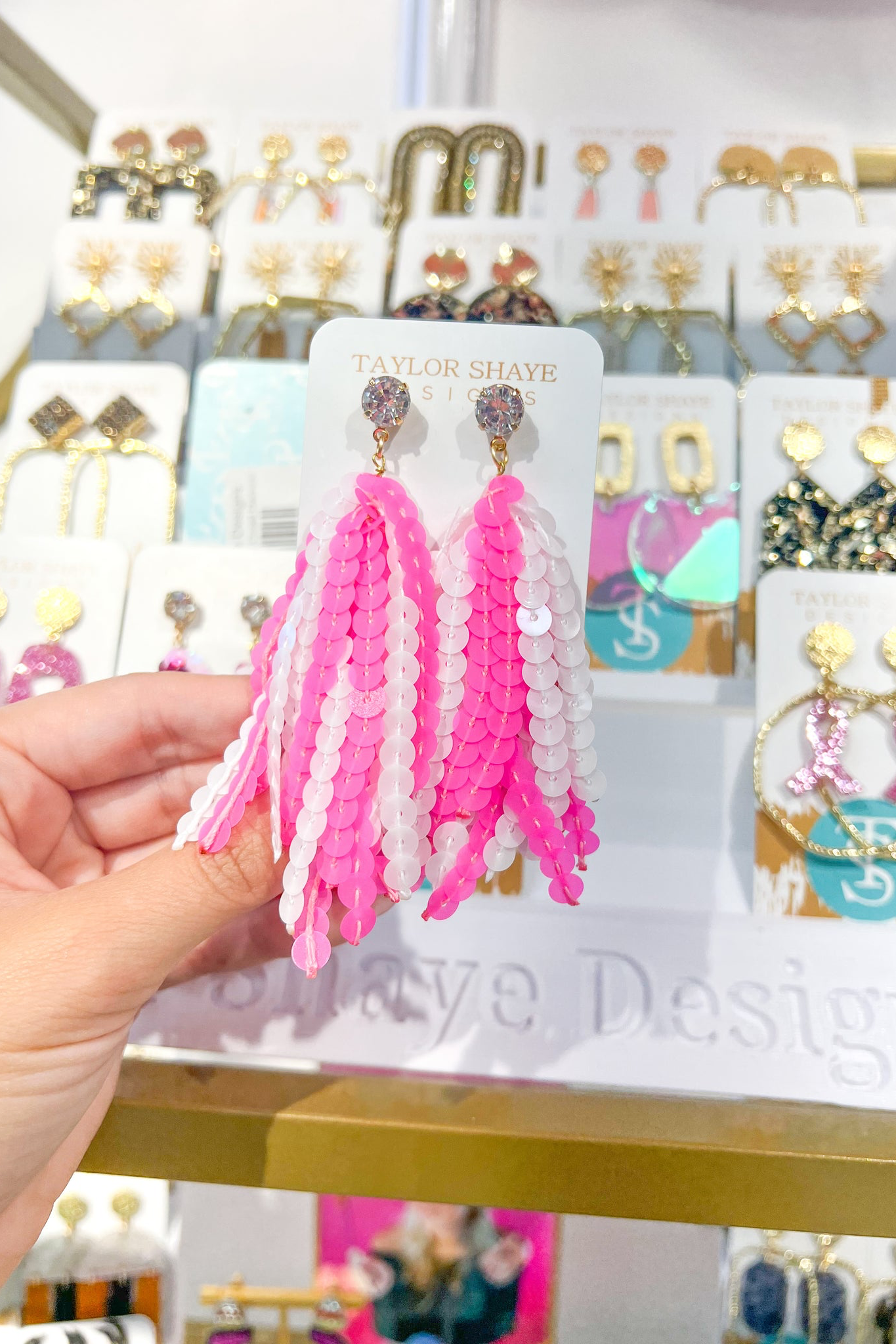 Sequin Tassel Earrings