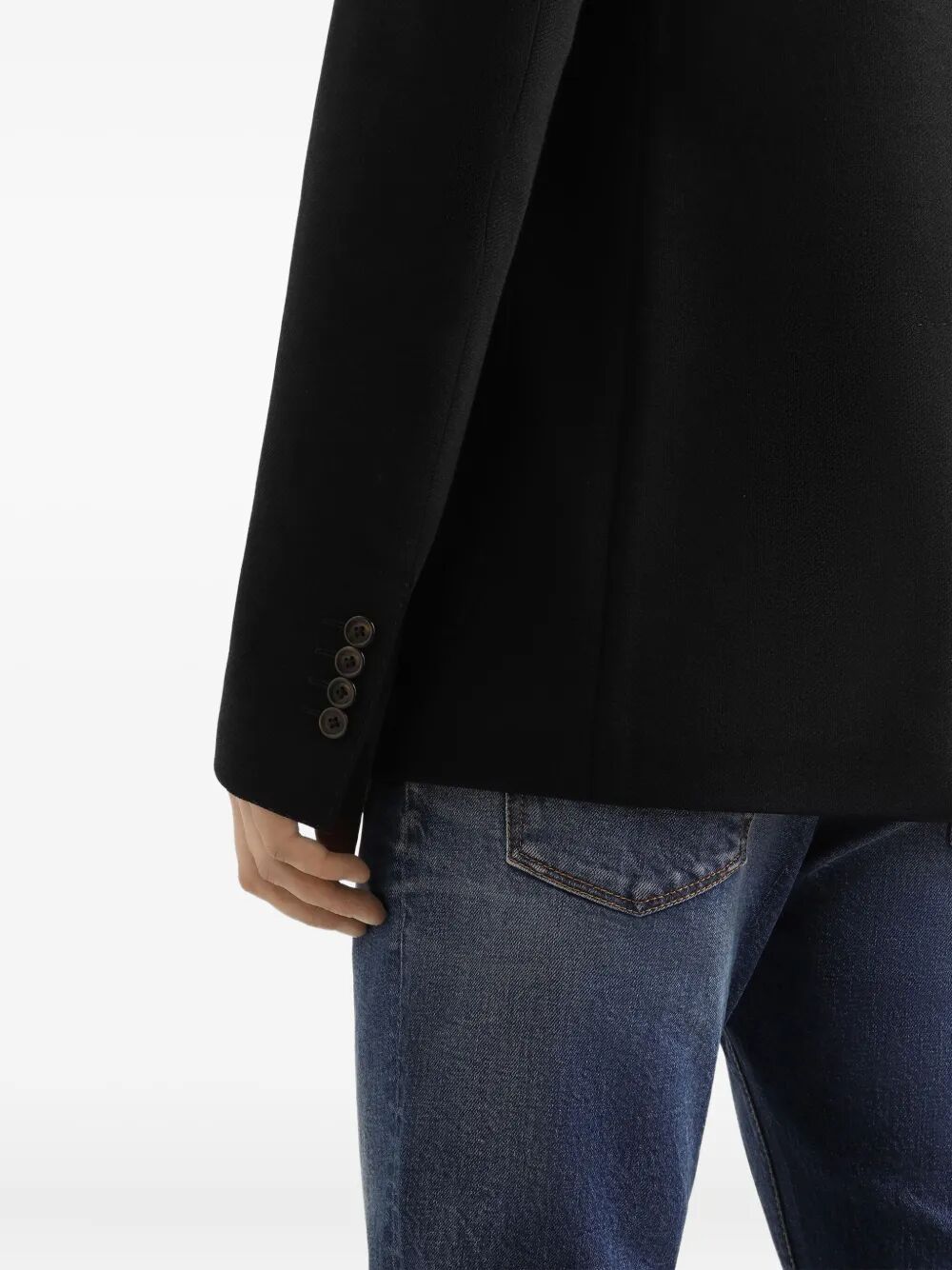 Dolce & Gabbana Men Double-Breasted Wool Blazer