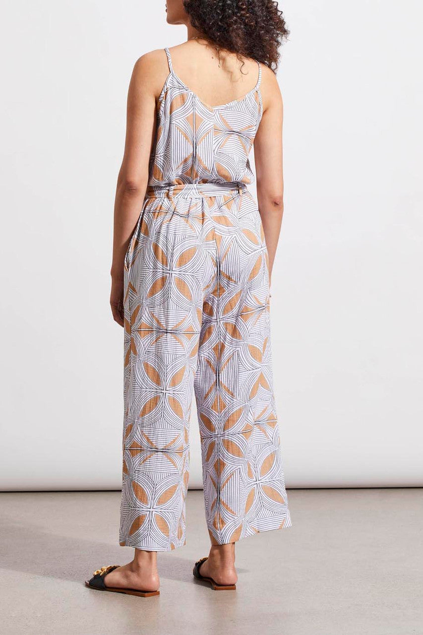 Button Front Jumpsuit- Caramel
