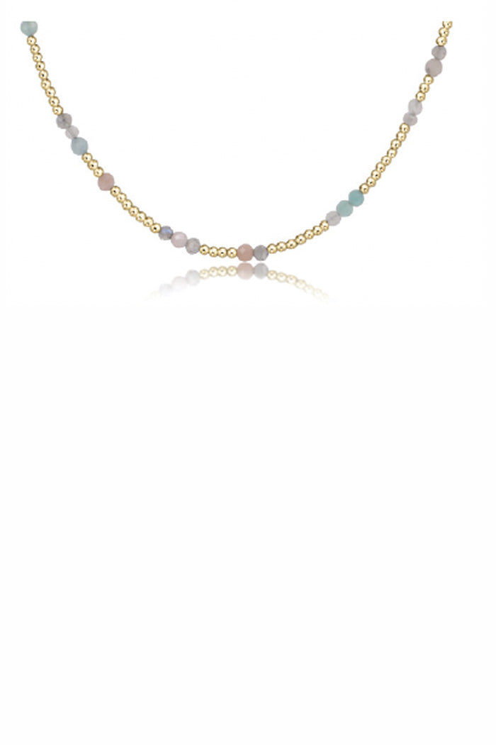 15" Choker Hope Unwritten Gemstone Necklace