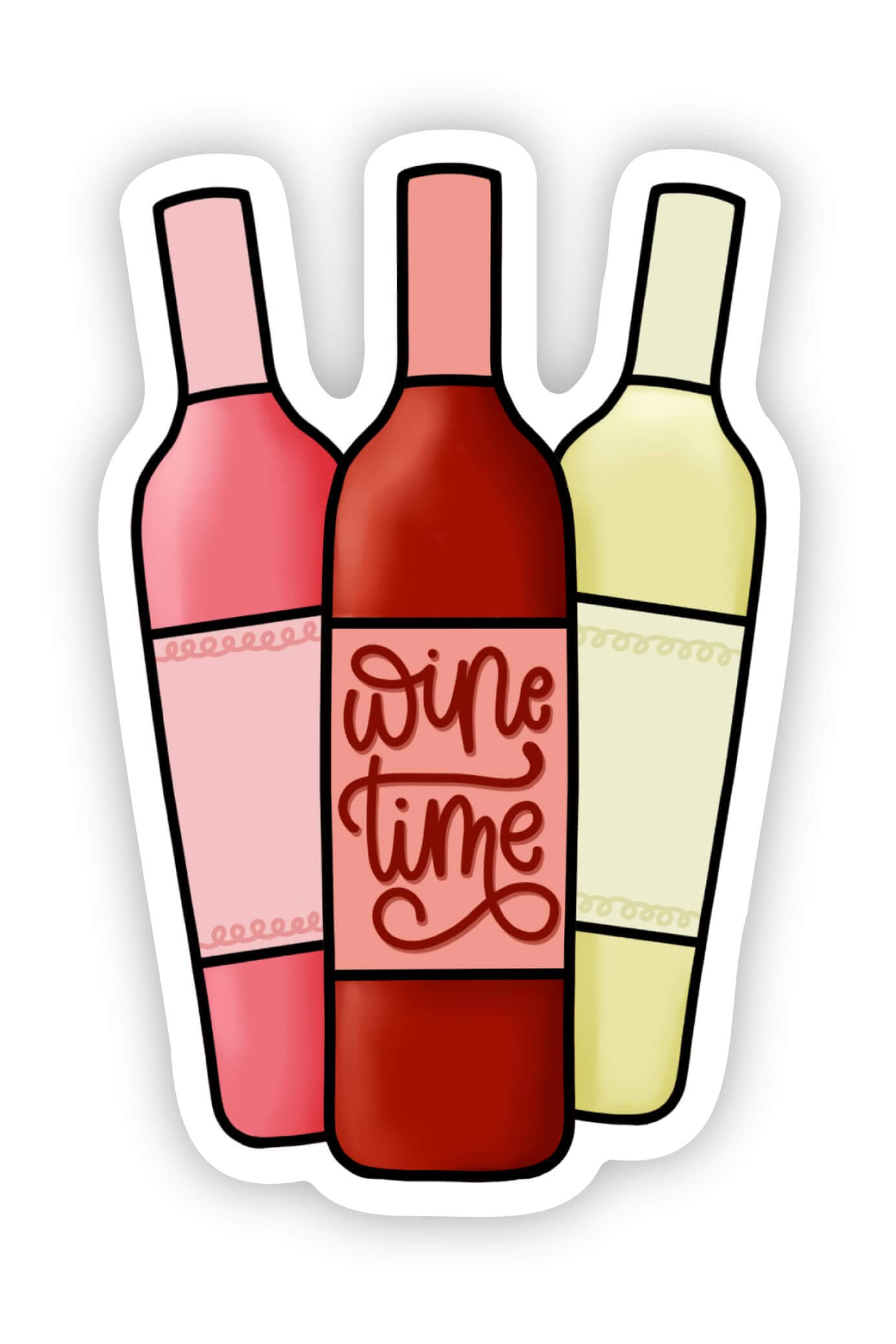 "Wine Time" Sticker