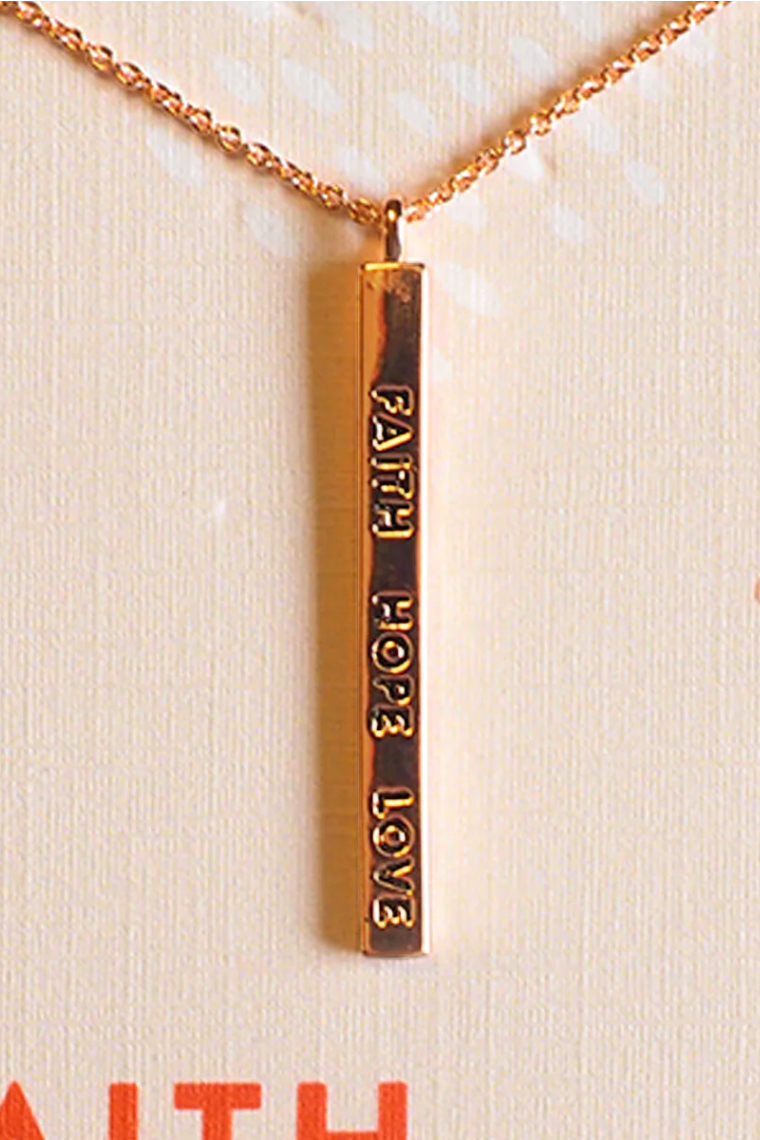 1 Corinthians 13:13 Necklace