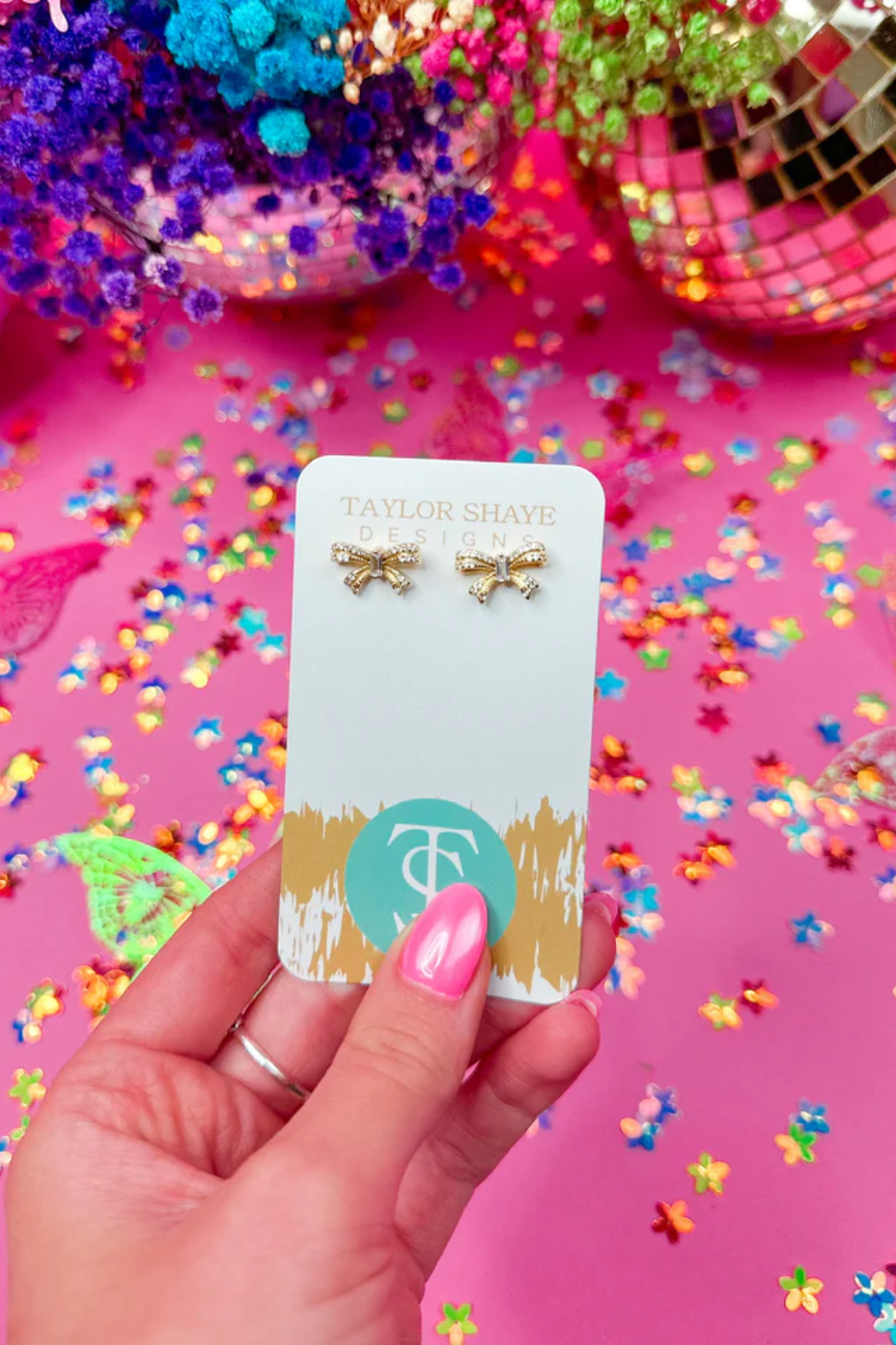 "Trina" Bow Stud Earrings