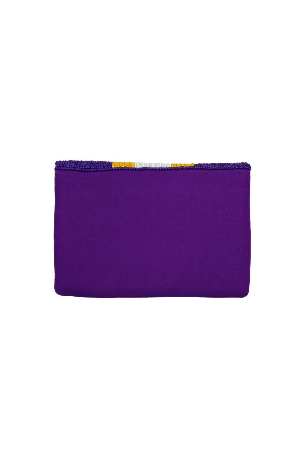 "LSU" Beaded Mini Clutch Bag