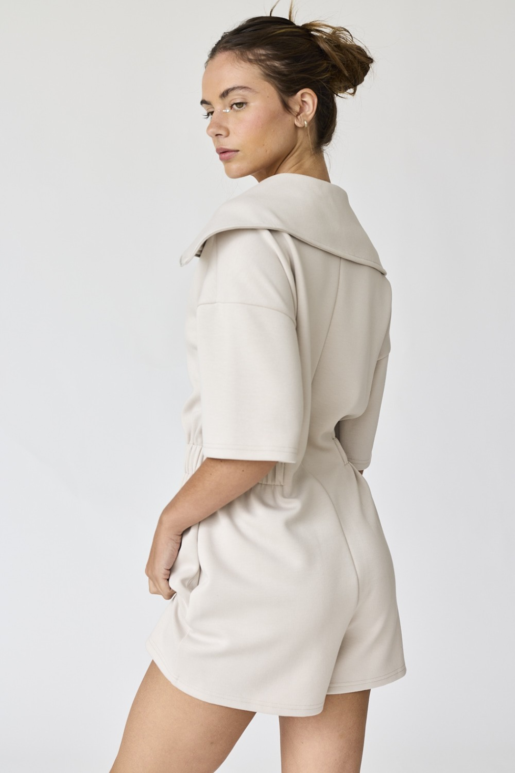 "Genesis" Front Zip Romper