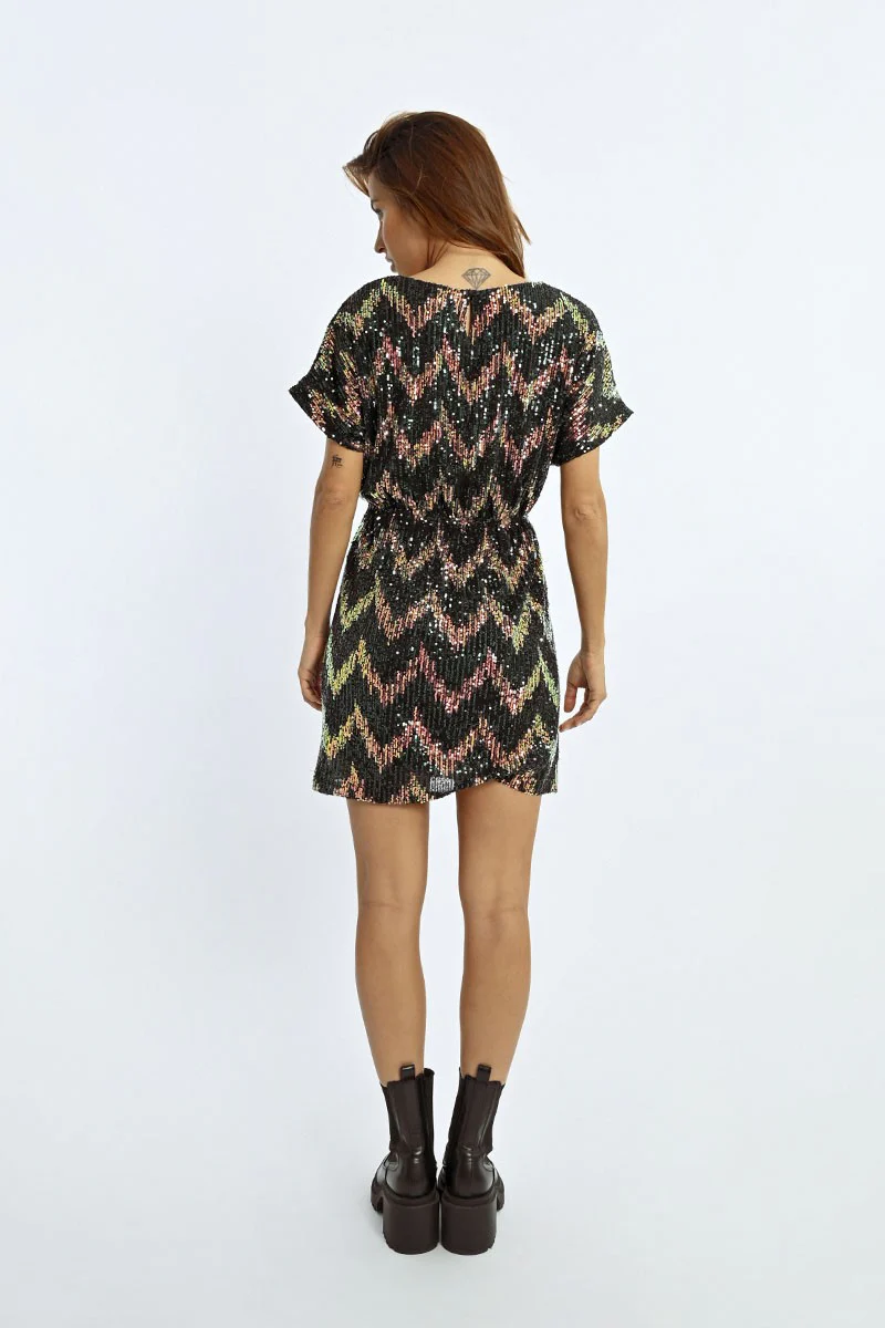 Sequin Straight Dress