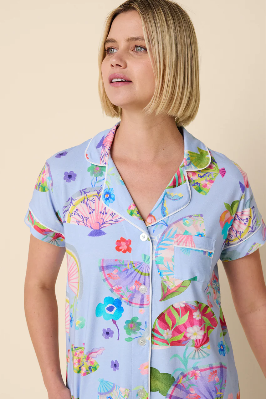 Shanghai Fans Pima Knit Capri Set