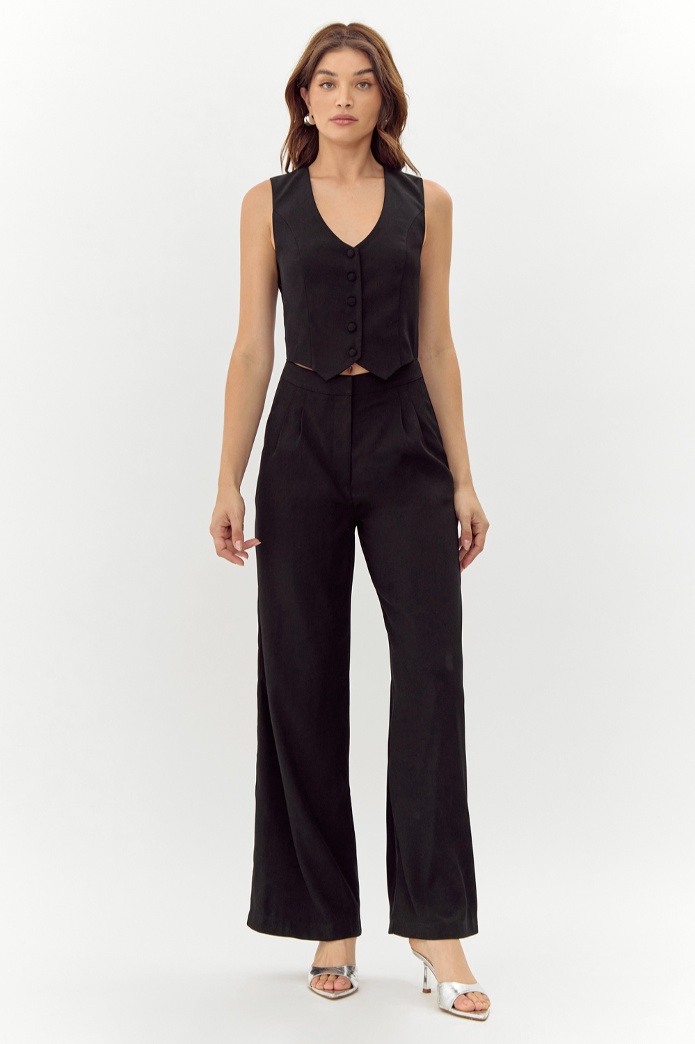 "Paige" Vest Jumpsuit