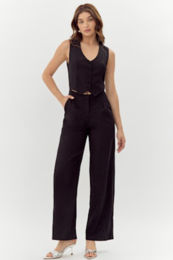 "Paige" Vest Jumpsuit