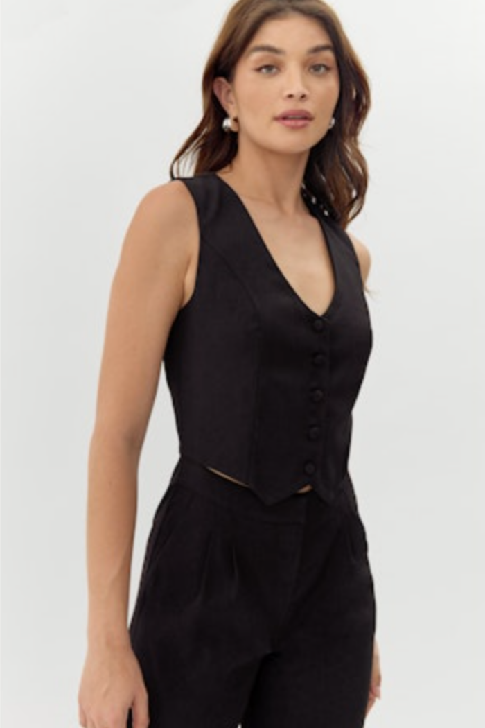 "Paige" Vest Jumpsuit