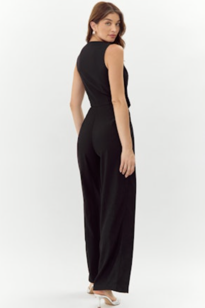 "Paige" Vest Jumpsuit