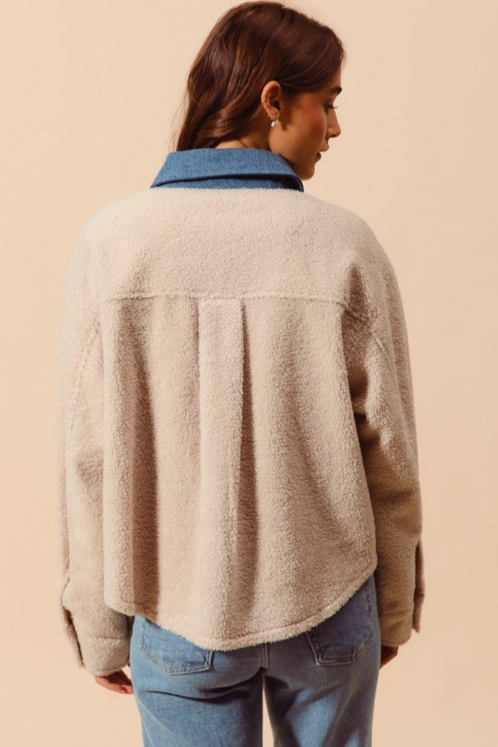Sherpa and Denim Jacket