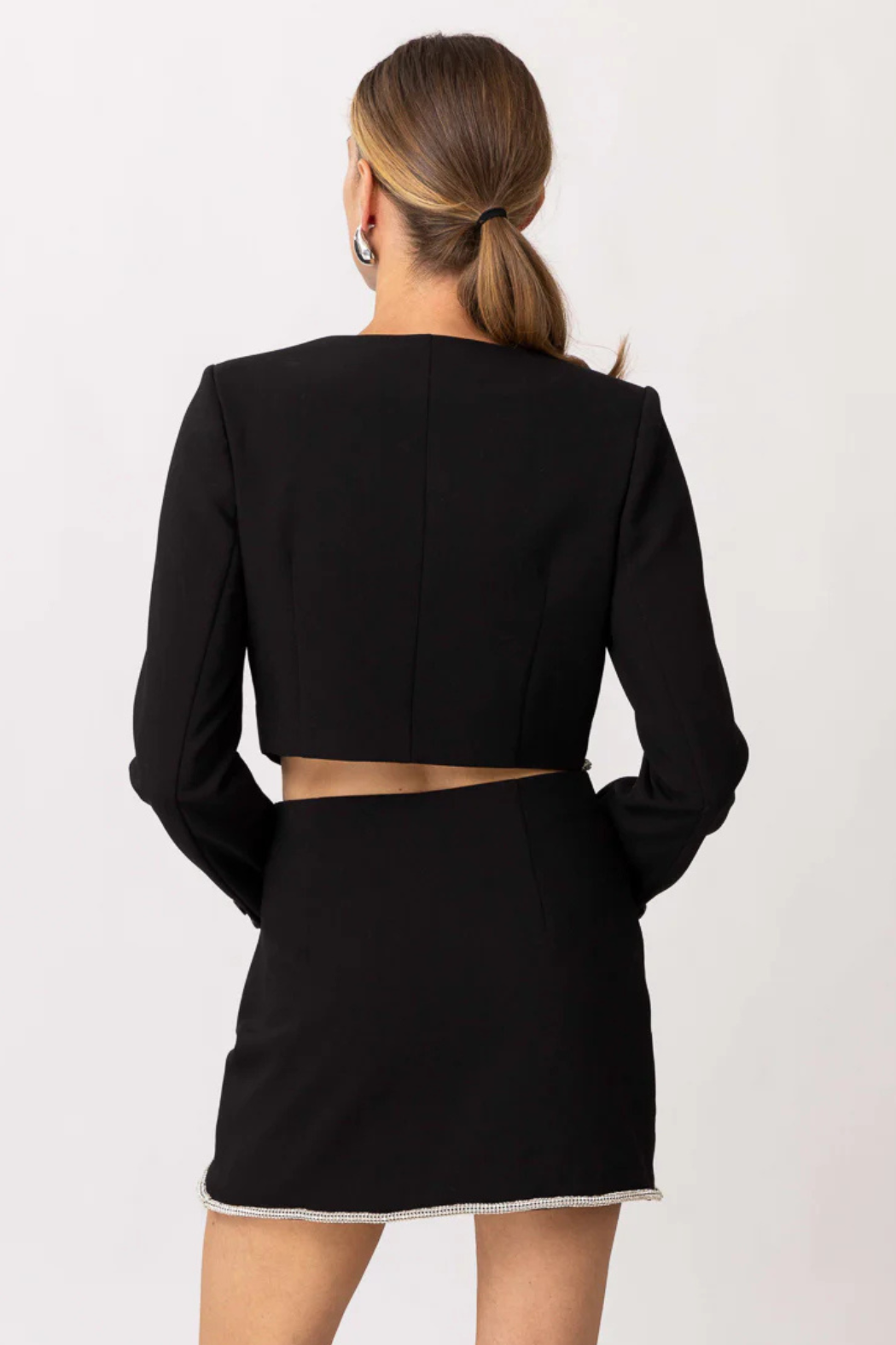 "Tate" Rhinestone Det Top