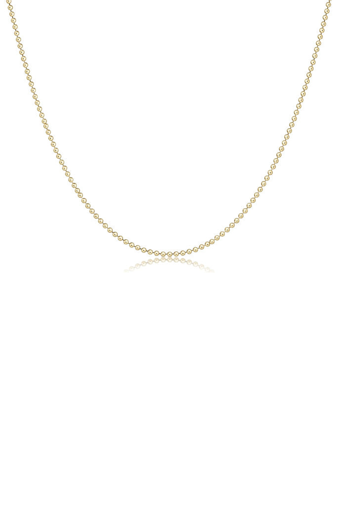 15" Choker Classic Beaded Chain