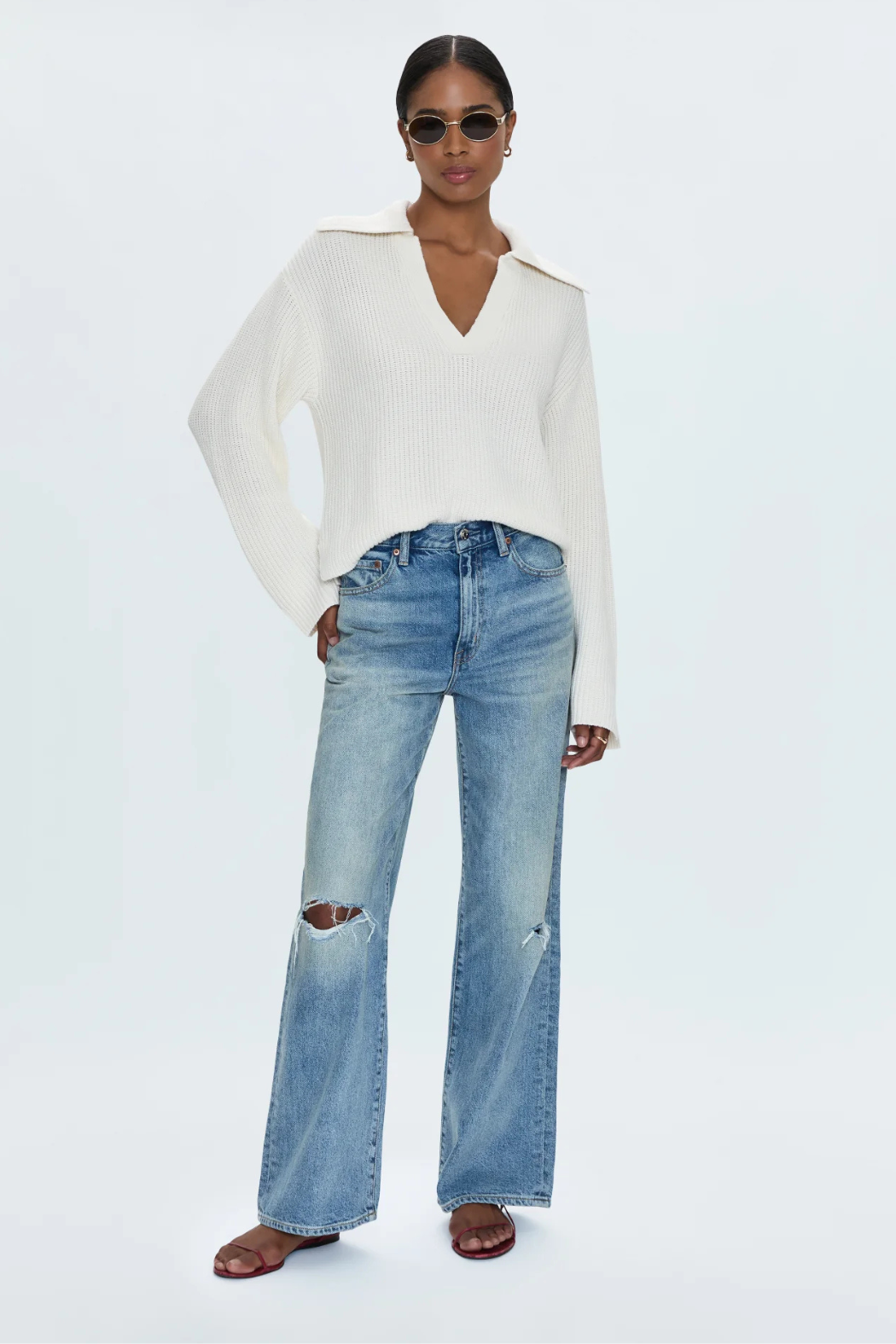 "Hendrix" High Rise Baggy Jean