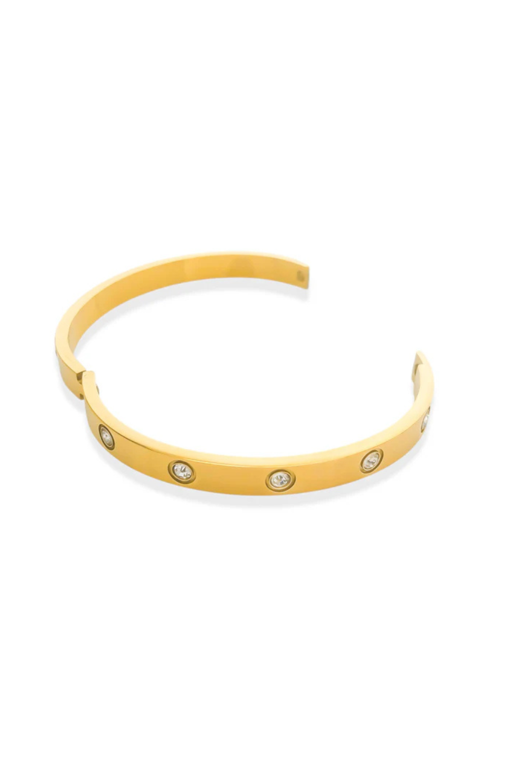 18K CZ 3mm Bangle