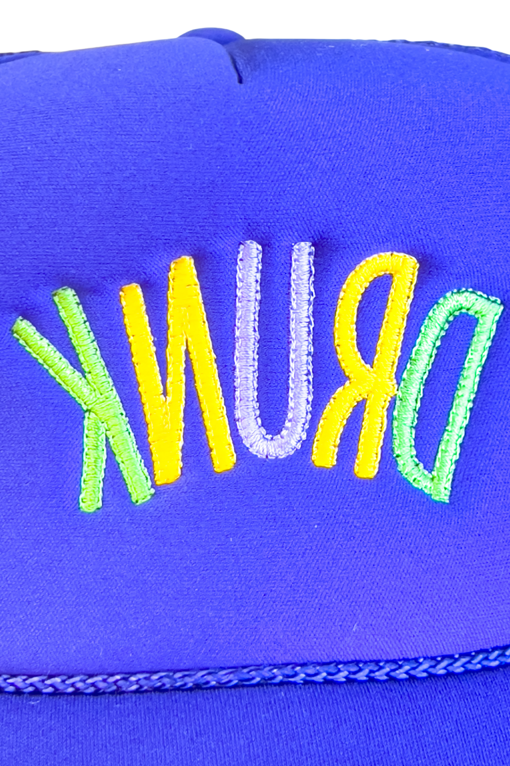 "Drunk" Embroidered Trucker Hat