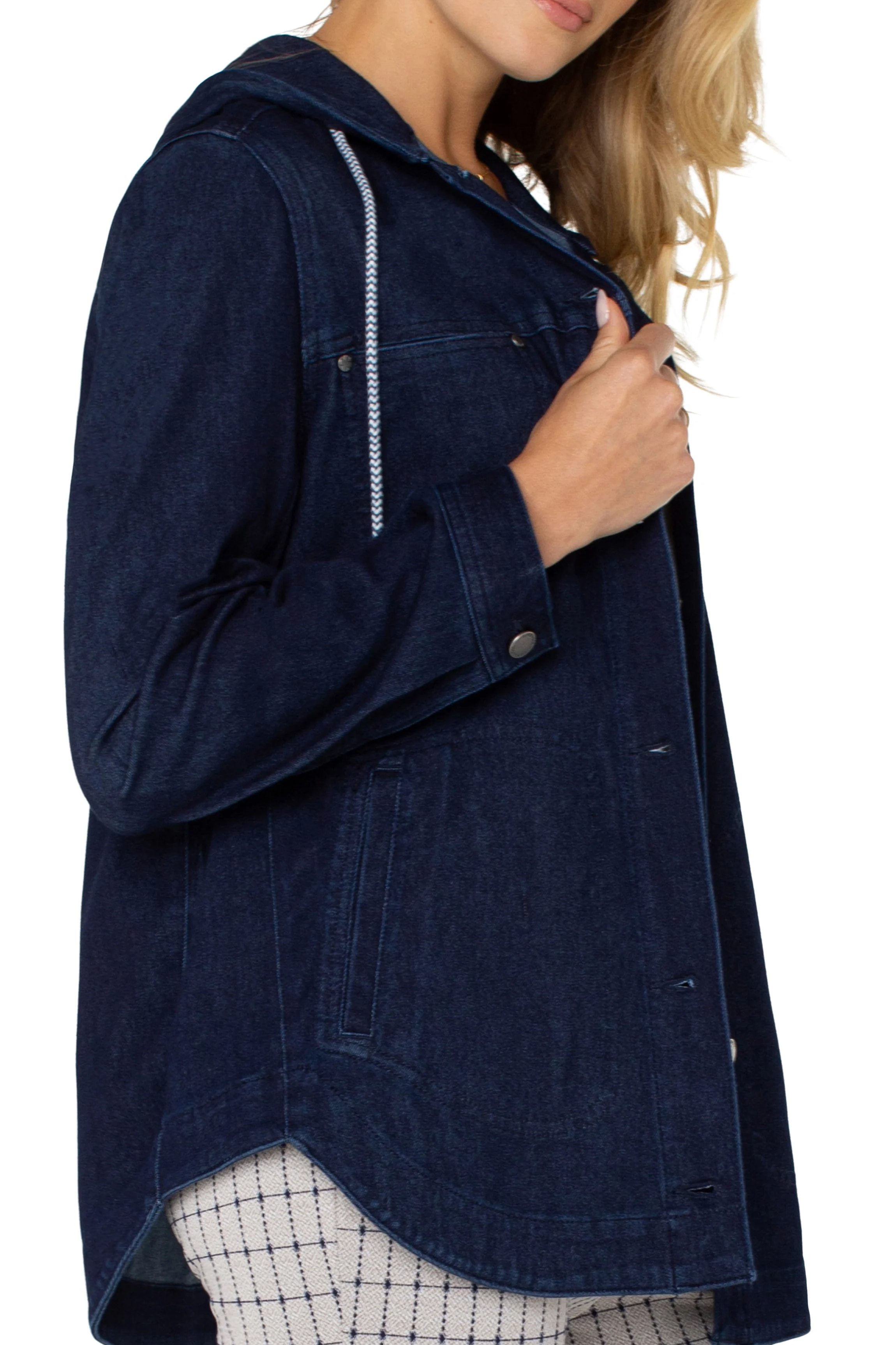 Shirt Jacket with Hood