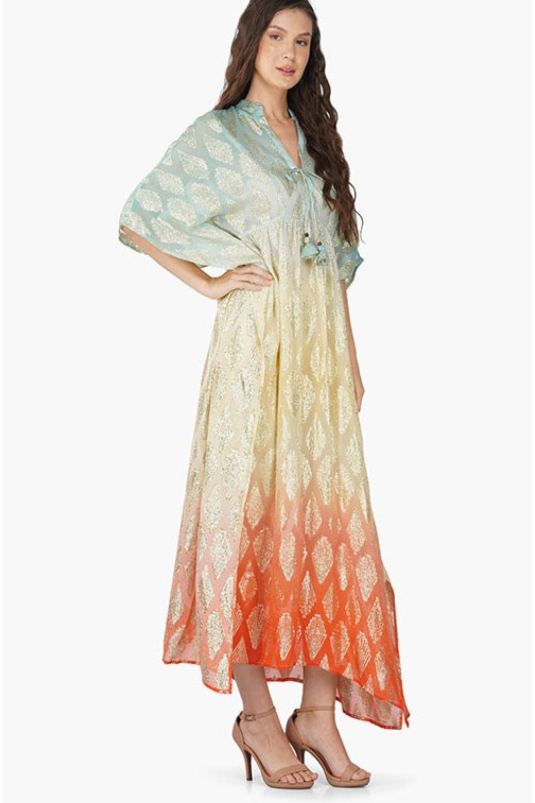 "Magnolia" Lurex Caftan