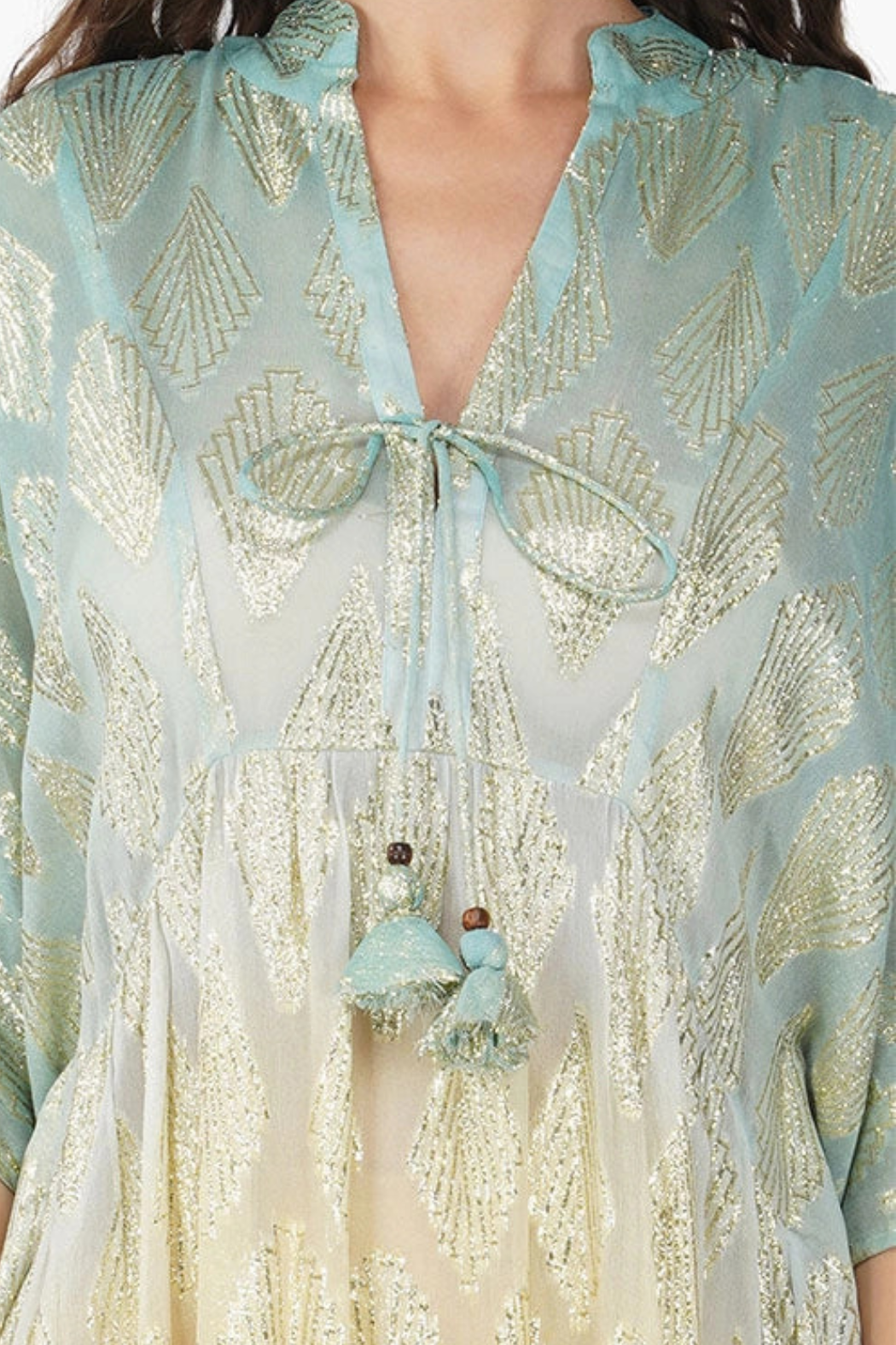 "Magnolia" Lurex Caftan