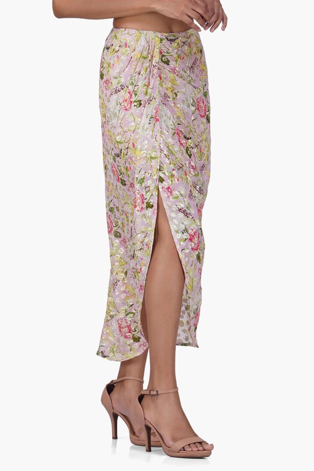 "Blooming Dale" Lurex Skirt