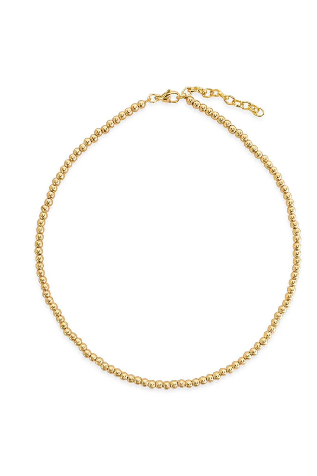 18K Beaded Chain Necklace