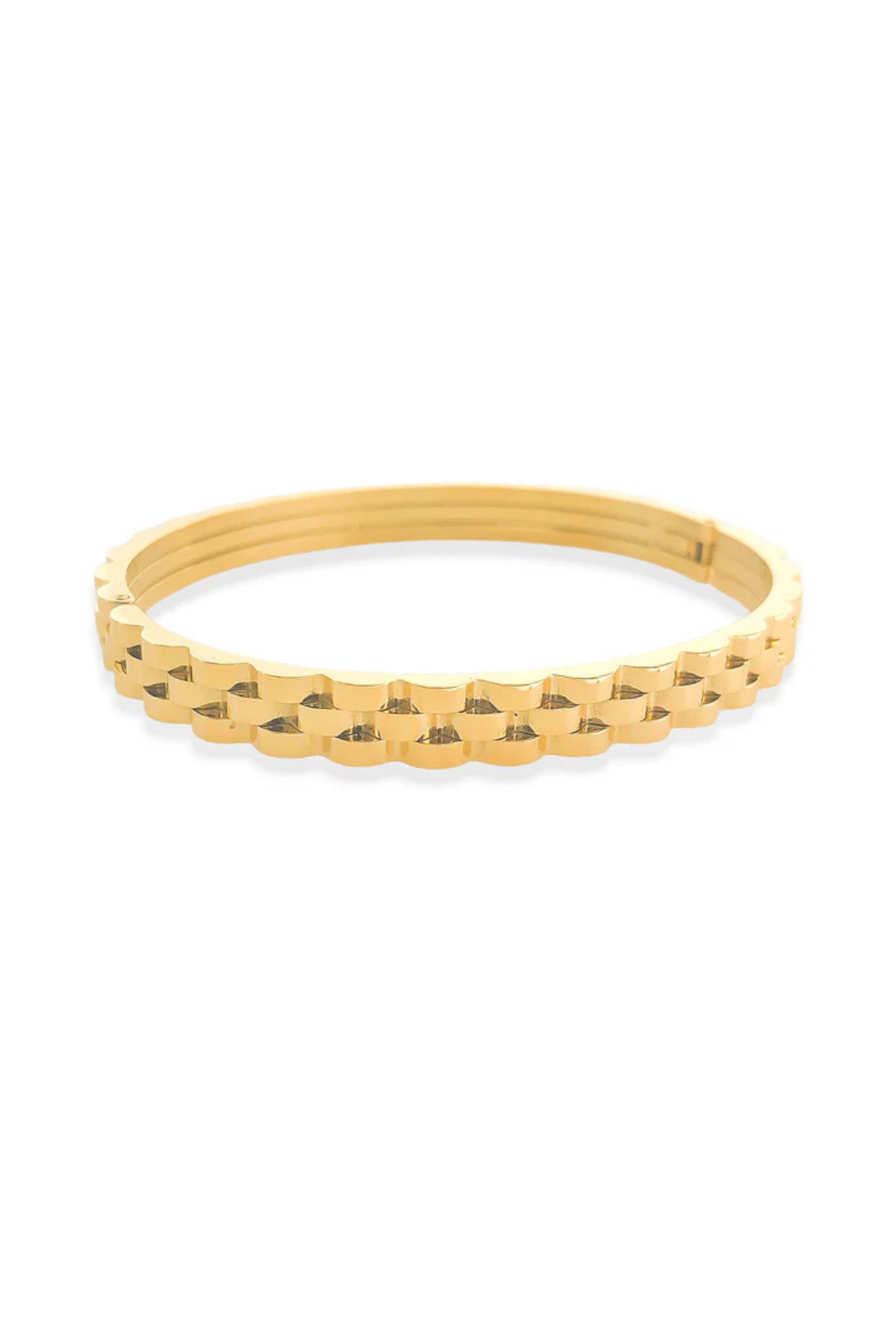 18K Watch Band Bangle