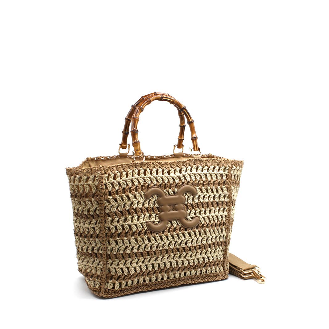 Paris Crochet Logo Tote