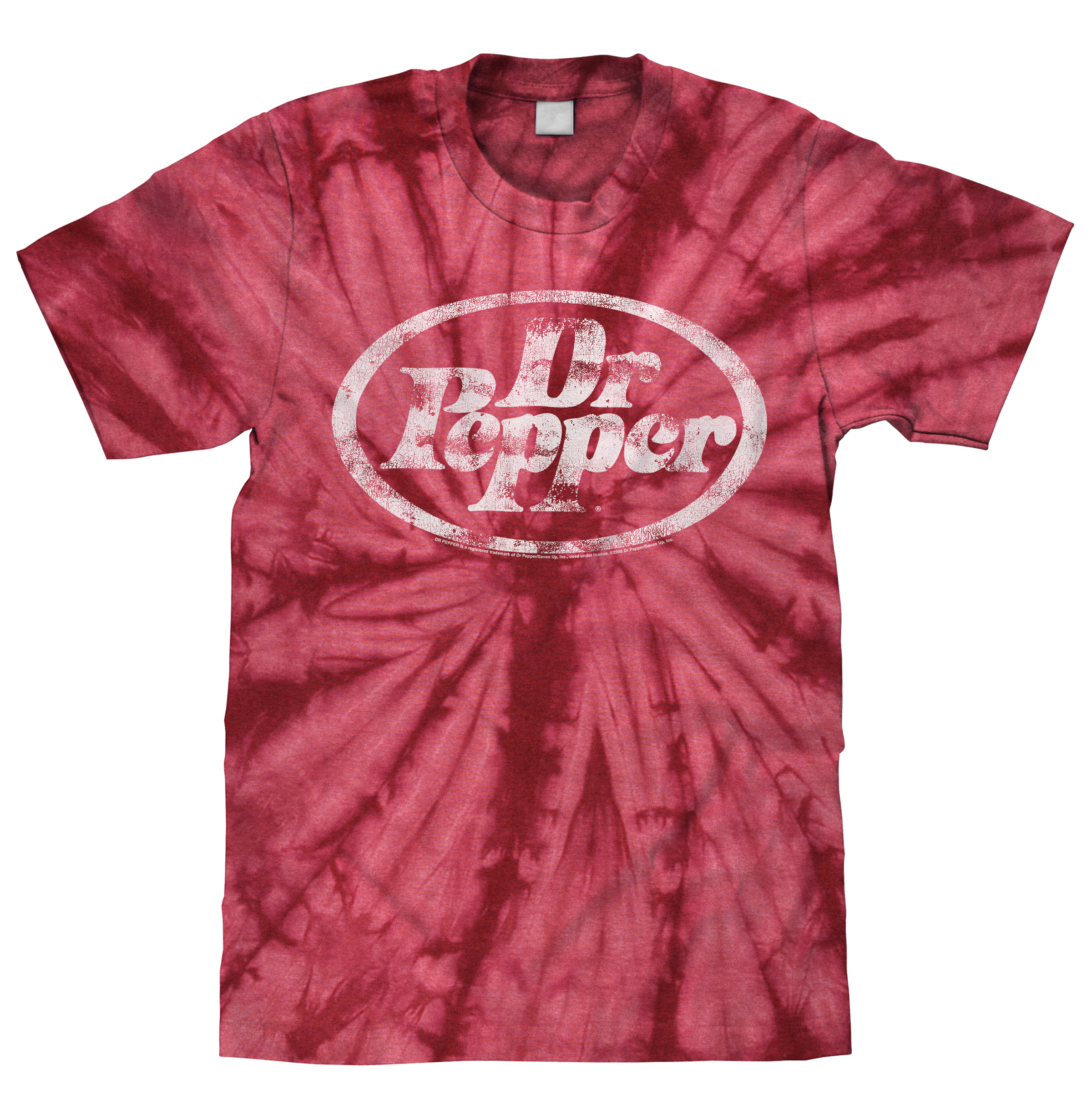 Dr. Pepper Tie Dye T-Shirt - Crimson Red Tie Dye