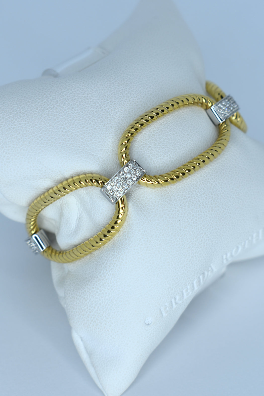 18kt 2-Tone Diamond Bracelet