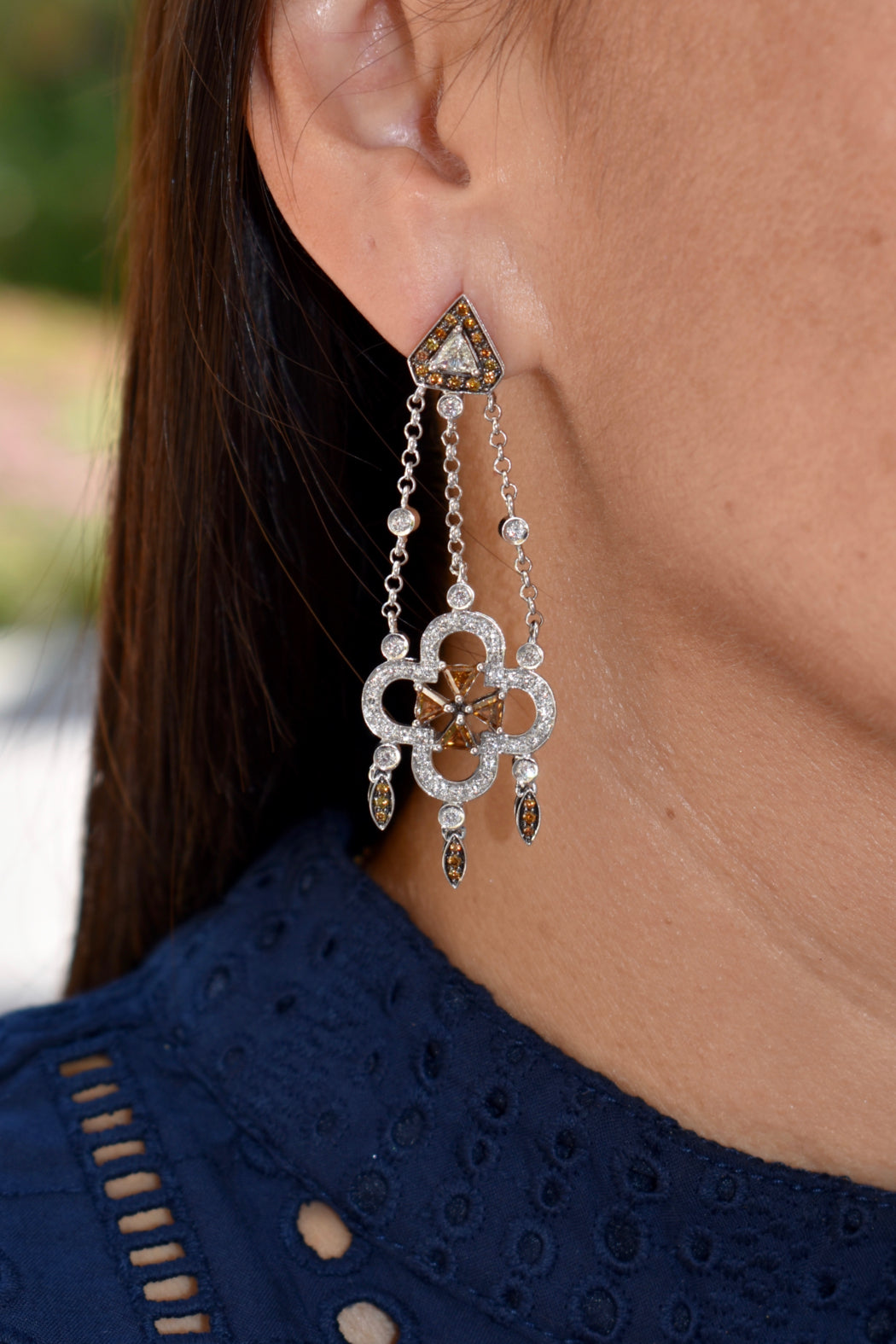 18kt Diam 3.79cttw Earrings