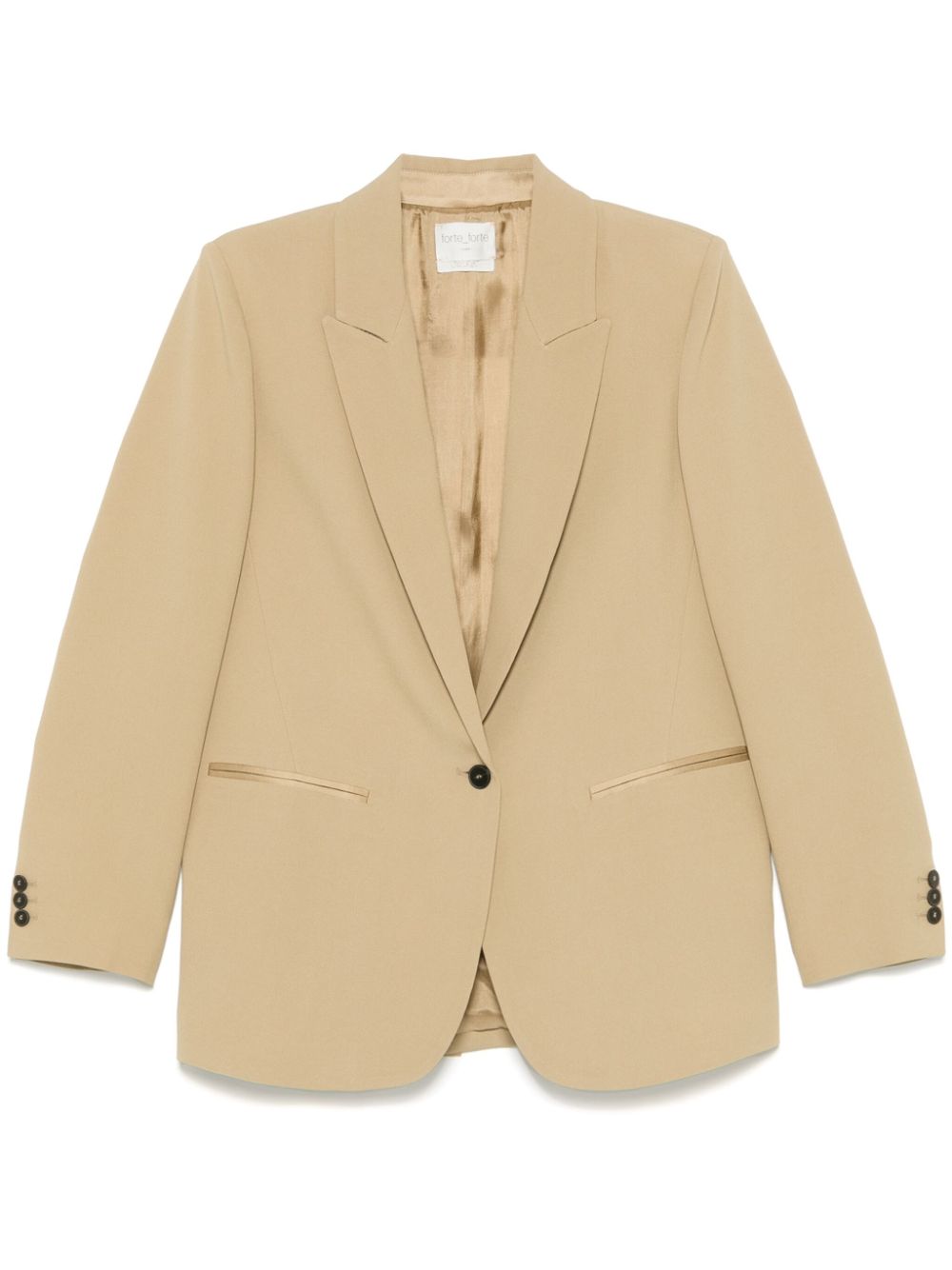 Forte Forte crepe single-breasted blazer