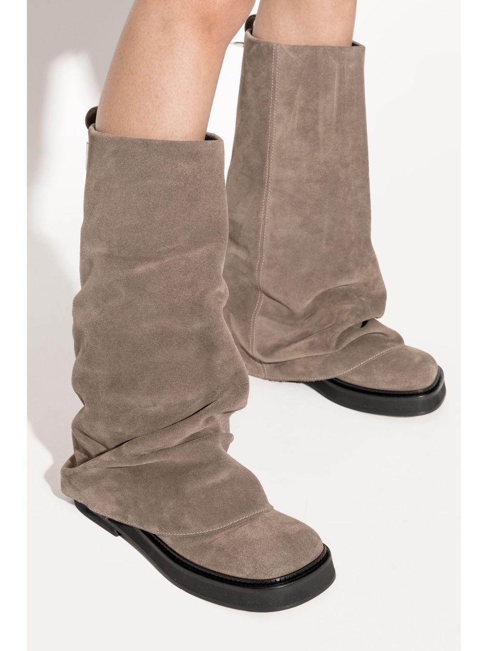 The Attico Boots Dove Grey
