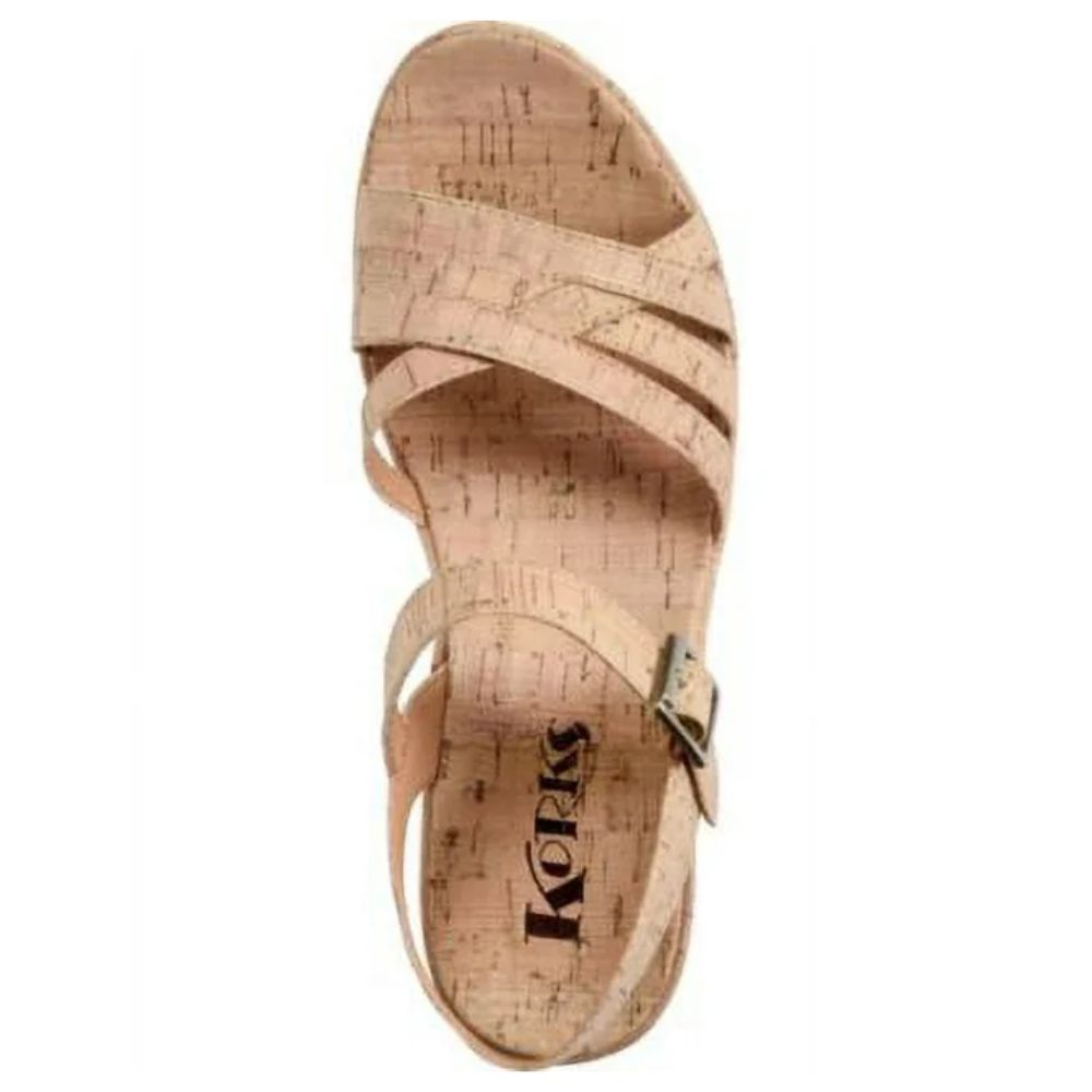 Korks Women's Jenneve Sandals - Beige, Size 8 Footwear by Steals