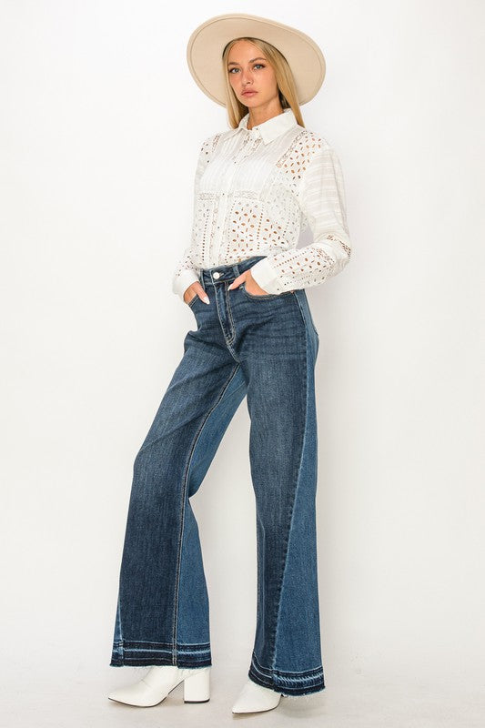 Juliana 90 Wide High Rise Relaxed Wide Leg Jeans