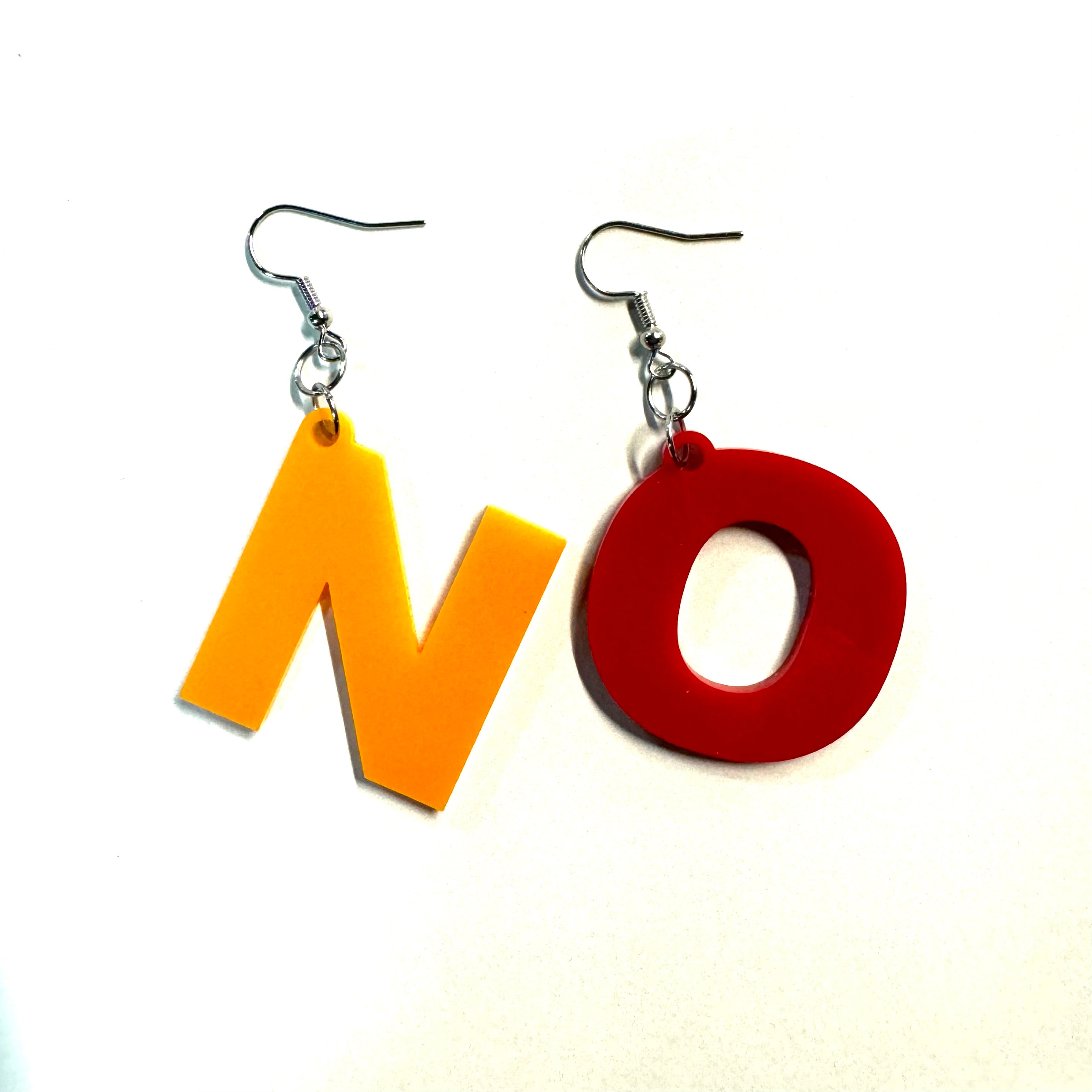 N O Earrings by BOBBYK